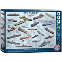 Puzzle 1000 WW II Warships 6000-0133. Wydawca: Eurographics. SmakLiter.pl Opakowanie Puzzle 1000 WW II Warships 6000-0133