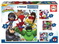 Puzzle 12+16+20+25 Spidey i Super-Kumple G3. Wydawca: Educa. SmakLiter.pl Opakowanie Puzzle 12+16+20+25 Spidey i Super-Kumple G3