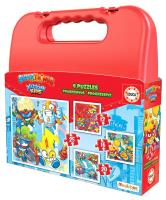 Puzzle 12+16+20+25 Super Things (walizka) G3. Wydawca: Educa. SmakLiter.pl Opakowanie Puzzle 12+16+20+25 Super Things (walizka) G3