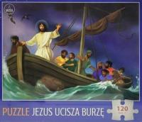 Puzzle 120 - Jezus ucisza burzę. Wydawca: Wydawnictwo Diecezjalne i Drukarnia w Sandomierzu. SmakLiter.pl Opakowanie Puzzle 120 - Jezus ucisza burzę