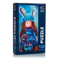Puzzle 120 Ładna laleczka w świetle księżyca DT100-02. Wydawca: De.tail. SmakLiter.pl Opakowanie Puzzle 120 Ładna laleczka w świetle księżyca DT100-02