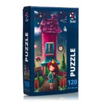 Puzzle 120 Magiczny dom księżniczki DT100-08. Wydawca: De.tail. SmakLiter.pl Opakowanie Puzzle 120 Magiczny dom księżniczki DT100-08
