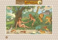 Puzzle 15 Mały Pielgrzym - Adam i Ewa. Wydawca: Bernardinum. SmakLiter.pl Opakowanie Puzzle 15 Mały Pielgrzym - Adam i Ewa