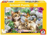 Puzzle 150 Figlarne kotki. Wydawca: Schmidt. SmakLiter.pl Opakowanie Puzzle 150 Figlarne kotki