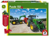 Puzzle 150 John Deere Traktory 5M + zabawka G3. Wydawca: Schmidt. SmakLiter.pl Opakowanie Puzzle 150 John Deere Traktory 5M + zabawka G3