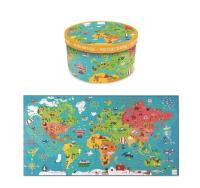 Puzzle 150 Mapa Świata. Wydawca: Scratch. SmakLiter.pl Opakowanie Puzzle 150 Mapa Świata