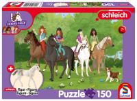 Puzzle 150 Schleich Klub jeździecki + figurka. Wydawca: Schmidt. SmakLiter.pl Opakowanie Puzzle 150 Schleich Klub jeździecki + figurka