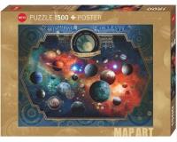 Puzzle 1500 Kosmos, Andre Sanchez (Puzzle+plakat). Wydawca: Heye. SmakLiter.pl Opakowanie Puzzle 1500 Kosmos, Andre Sanchez (Puzzle+plakat)