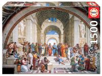 Puzzle 1500 Szkoła Ateńska, Rafael Santi G3. Wydawca: Educa. SmakLiter.pl Opakowanie Puzzle 1500 Szkoła Ateńska, Rafael Santi G3