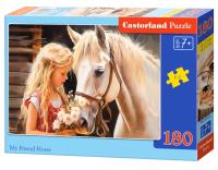 Puzzle 180 My Friend Horse CASTOR. Wydawca: Castorland. SmakLiter.pl Opakowanie Puzzle 180 My Friend Horse CASTOR