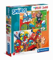 Opakowanie Puzzle 2 x 60 super kolor The Smurfs 24792