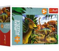 Opakowanie Puzzle 20 miniMaxi Poznaj świat dinozaurów 2 TREFL