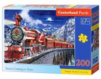 Puzzle 200 Santa's Coming to Town CASTOR. Wydawca: Castorland. SmakLiter.pl Opakowanie Puzzle 200 Santa's Coming to Town CASTOR