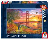Puzzle 2000 PQ Spacer w pobliżu mostu Golden Gate San Francisco 112748. Wydawca: Schmidt Spiele Puzzle. SmakLiter.pl Opakowanie Puzzle 2000 PQ Spacer w pobliżu mostu Golden Gate San Francisco 112748