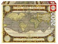 Puzzle 2000 Stara mapa świata. Wydawca: Educa. SmakLiter.pl Opakowanie Puzzle 2000 Stara mapa świata