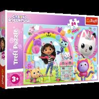 Puzzle 24 maxi Wesoła Gabi 14353. Wydawca: Trefl PAP. SmakLiter.pl Opakowanie Puzzle 24 maxi Wesoła Gabi 14353