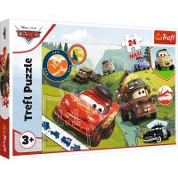 Puzzle 24 maxi Wesołe auta 14352. Wydawca: Trefl PAP. SmakLiter.pl Opakowanie Puzzle 24 maxi Wesołe auta 14352