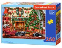 Puzzle 260 Cozy Fireplace. Wydawca: Castorland. SmakLiter.pl Opakowanie Puzzle 260 Cozy Fireplace