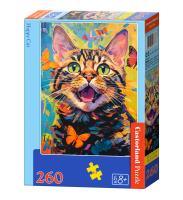 Puzzle 260 Happy Cat CASTOR. Wydawca: Castorland. SmakLiter.pl Opakowanie Puzzle 260 Happy Cat CASTOR