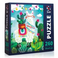 Puzzle 260 Lama ślicznotka DT200-02. Wydawca: De.tail. SmakLiter.pl Opakowanie Puzzle 260 Lama ślicznotka DT200-02