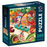 Puzzle 260 Miasto Owoców. Wydawca: Roter Kafer. SmakLiter.pl Opakowanie Puzzle 260 Miasto Owoców