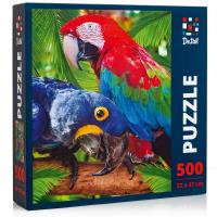 Puzzle 260 Papugi DT500-01. Wydawca: De.tail. SmakLiter.pl Opakowanie Puzzle 260 Papugi DT500-01