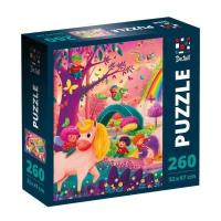 Puzzle 260 Świat Jednorożców. Wydawca: Roter Kafer. SmakLiter.pl Opakowanie Puzzle 260 Świat Jednorożców