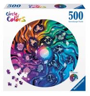 Opakowanie Puzzle 2D 500 Paleta kolorów. Astronomia