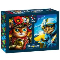 Puzzle 2w1 Żołnierz i kot Duch Kijowa DT500-09. Wydawca: De.tail. SmakLiter.pl Opakowanie Puzzle 2w1 Żołnierz i kot Duch Kijowa DT500-09