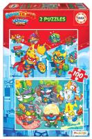 Puzzle 2x100 Super Things G3. Wydawca: Educa. SmakLiter.pl Opakowanie Puzzle 2x100 Super Things G3