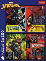 Opakowanie Puzzle 2x200 Dzień i noc Spidermana TREFL