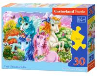 Puzzle 30 Cute Unicorns Selfie CASTOR. Wydawca: Castorland. SmakLiter.pl Opakowanie Puzzle 30 Cute Unicorns Selfie CASTOR