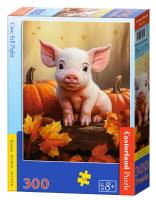 Puzzle 300 Cute Fall Piglet CASTOR. Wydawca: Castorland. SmakLiter.pl Opakowanie Puzzle 300 Cute Fall Piglet CASTOR