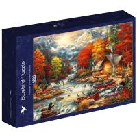 Puzzle 3000 Chatka w górach. Wydawca: Bluebird Puzzle. SmakLiter.pl Opakowanie Puzzle 3000 Chatka w górach