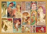 Puzzle 3000 Collage, Alfons Mucha. Wydawca: Grafika. SmakLiter.pl Opakowanie Puzzle 3000 Collage, Alfons Mucha
