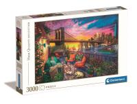 Puzzle 3000 HQ Manhattan balcony sunset 33552. Wydawca: Clementoni. SmakLiter.pl Opakowanie Puzzle 3000 HQ Manhattan balcony sunset 33552
