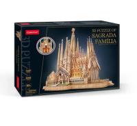 Puzzle 3D Sagrada Familia LED. Wydawca: Cubic Fun. SmakLiter.pl Opakowanie Puzzle 3D Sagrada Familia LED