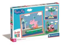 Opakowanie Puzzle 3x48 Super Kolor Peppa Pig