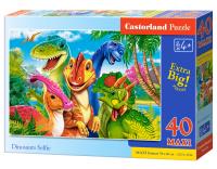 Puzzle 40 Dinosaurs Selfie CASTOR. Wydawca: Castorland. SmakLiter.pl Opakowanie Puzzle 40 Dinosaurs Selfie CASTOR
