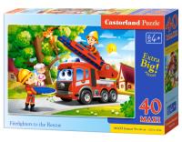 Puzzle 40 Firefighters to the Rescue CASTOR. Wydawca: Castorland. SmakLiter.pl Opakowanie Puzzle 40 Firefighters to the Rescue CASTOR
