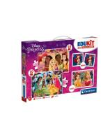 Opakowanie Puzzle 48 + 36 + Memo + 6 klocków Edukit Księżna
