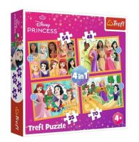 Puzzle 4w1 Bajkowe historie. Wydawca: Trefl. SmakLiter.pl Opakowanie Puzzle 4w1 Bajkowe historie