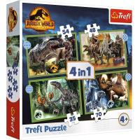 Opakowanie Puzzle 4w1 Groźne dinozaury TREFL
