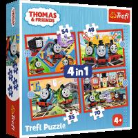 Opakowanie Puzzle 4w1 Odjazdowy Tomek TREFL