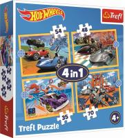 Opakowanie Puzzle 4w1 Pojazdy Hot Wheels TREFL