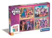 Opakowanie Puzzle 4w1 Super Kolor My Little Pony