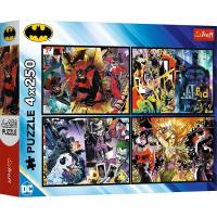 Puzzle 4x250 Batman w akcji TREFL. Wydawca: Trefl. SmakLiter.pl Opakowanie Puzzle 4x250 Batman w akcji TREFL