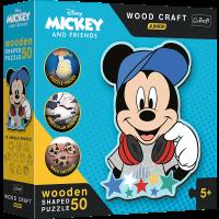 Puzzle 50 drewniane Wood Craft Junior W świecie Mickey 20199. Wydawca: Trefl PAP. SmakLiter.pl Opakowanie Puzzle 50 drewniane Wood Craft Junior W świecie Mickey 20199