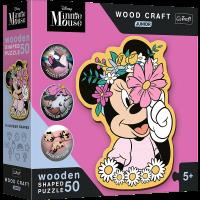 Puzzle 50 drewniane Wood Craft Junior W świecie Minnie 20200. Wydawca: Trefl PAP. SmakLiter.pl Opakowanie Puzzle 50 drewniane Wood Craft Junior W świecie Minnie 20200