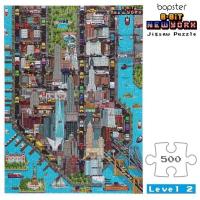 Puzzle 500 8-BIT Nowy Jork. Wydawca: Bopster. SmakLiter.pl Opakowanie Puzzle 500 8-BIT Nowy Jork